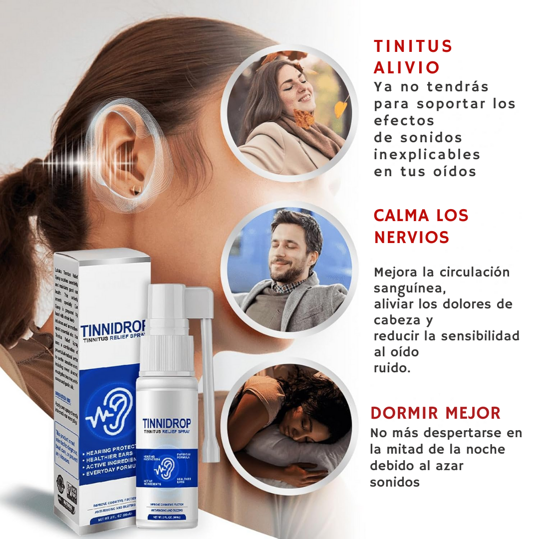 TINNIDROP® - SPRAY LIMPIADOR DE OÍDO 👂😱 - ENVÍO GRATIS